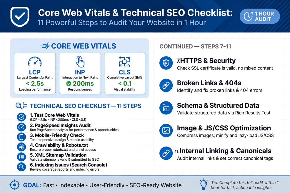 Core Web Vitals & Technical SEO Checklist